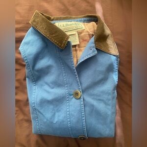 M L.L. Bean Jacket with Corduroy Collar.